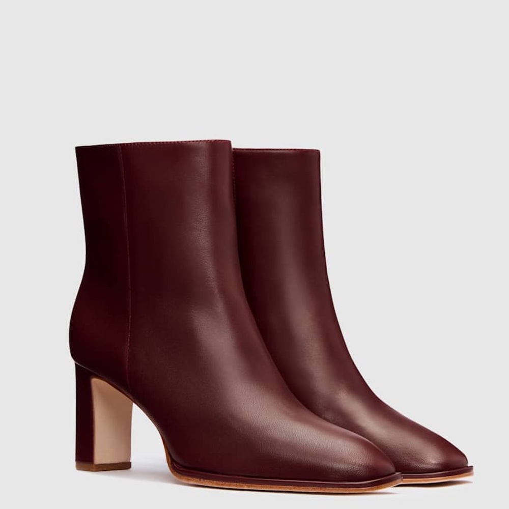 Reformation Gillian Ankle Boot Ruby, SIZE 8 US - Picture 3 of 13